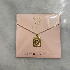 Initial Card Necklace (D)